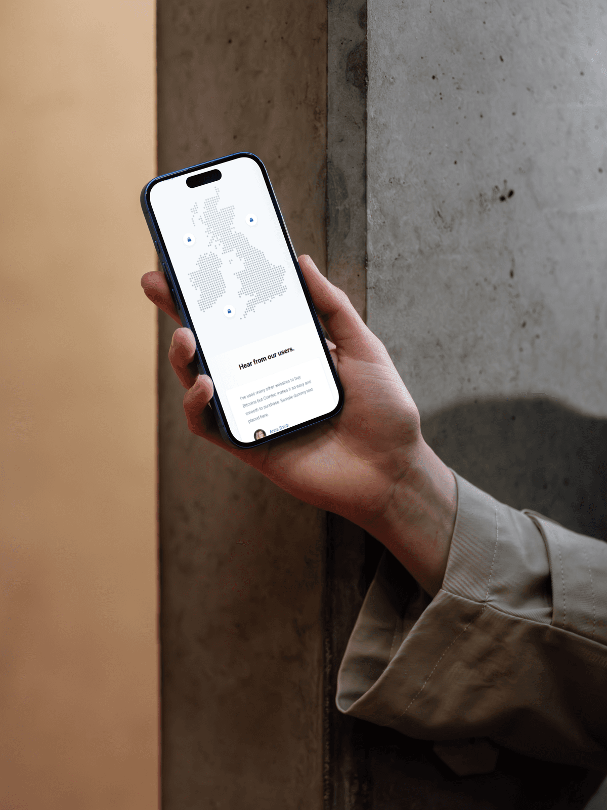 Cointec mobile interface