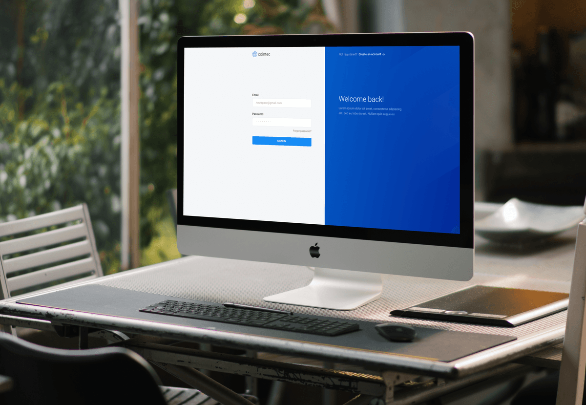 Cointec React front end