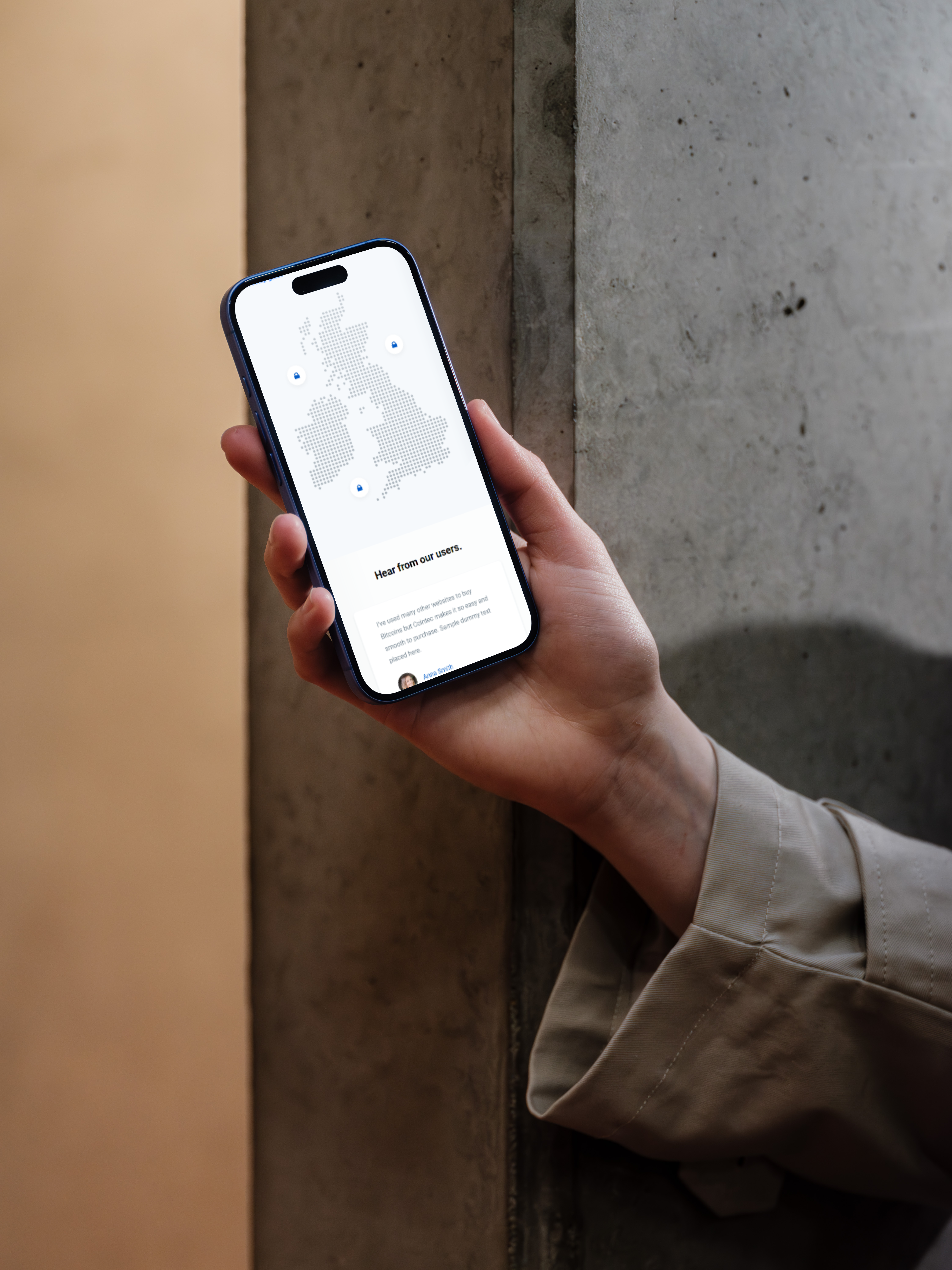 Cointec mobile interface
