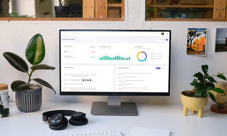Skytime Jets CRM interface