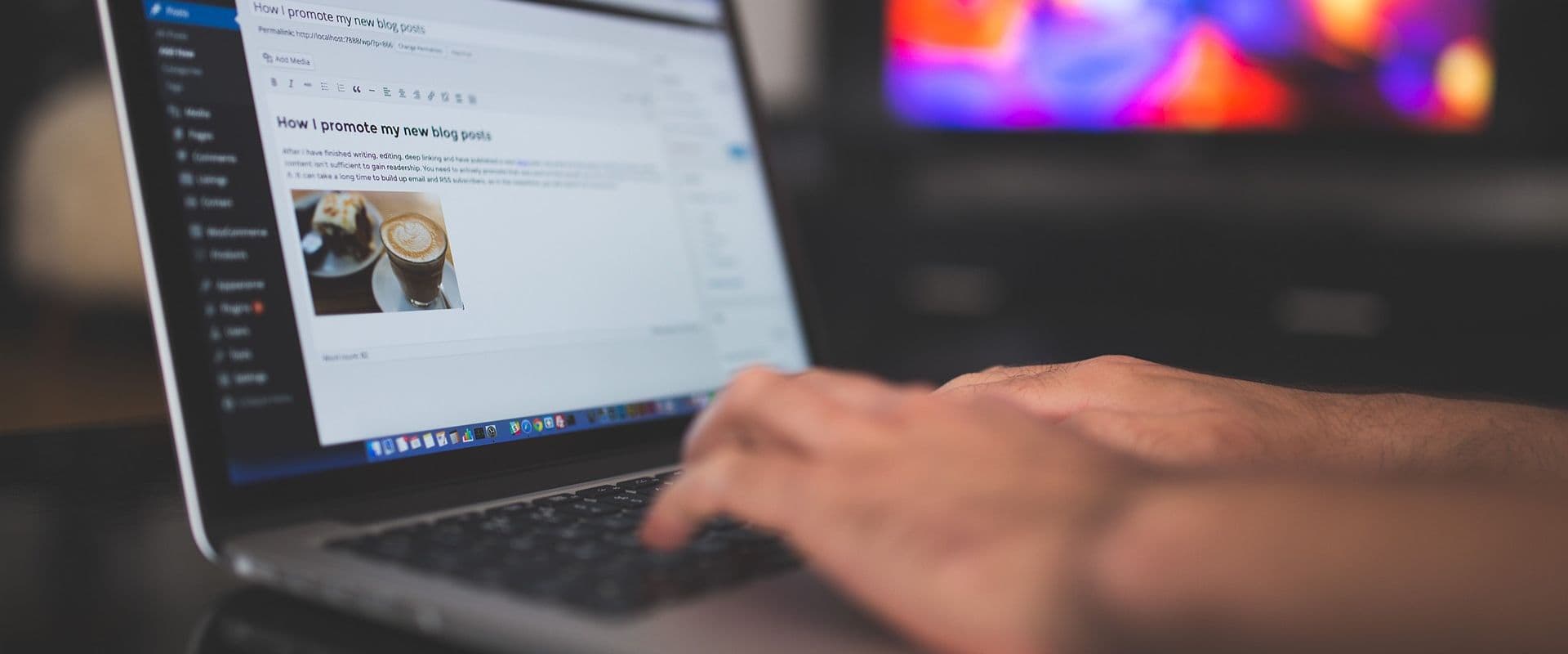 WordPress page header image